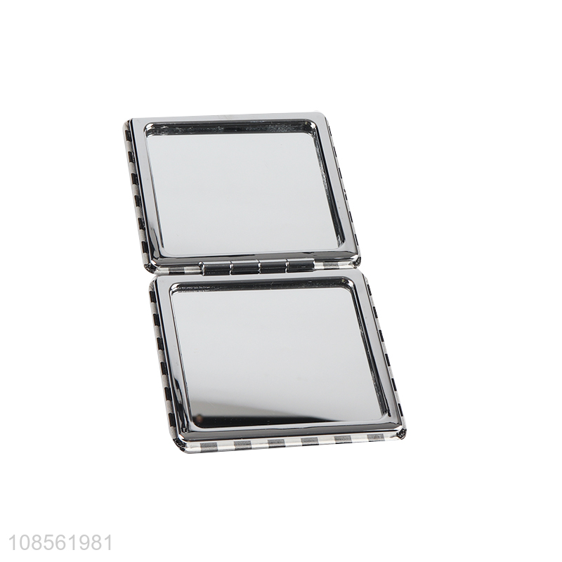 Hot selling square folding cosmetic mirror travel makeup mirror