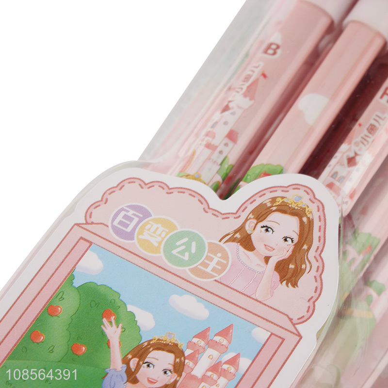 Factory supply cartoon hb pencils set for students stationery