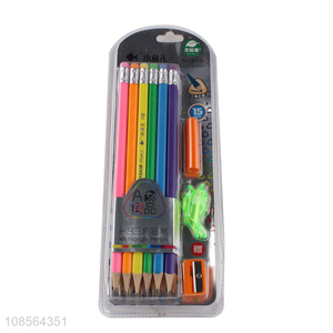 Most popular students stationery HB triangle pencil set