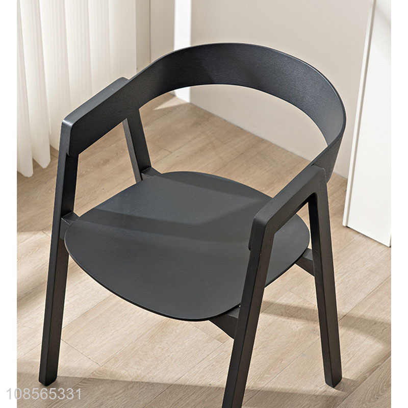 Good quality household solid wood dining chair high-end backrest chair