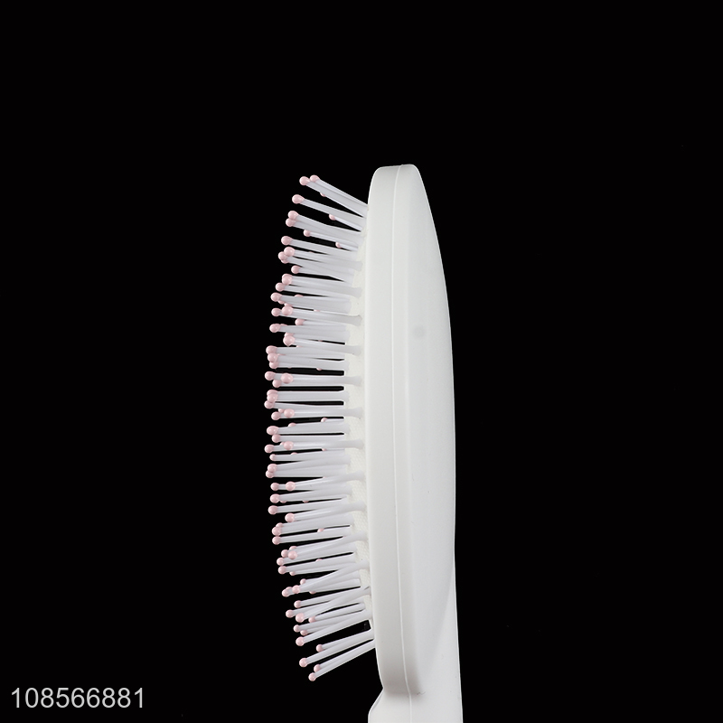 Factory supply white plastic massage hair comb for sale