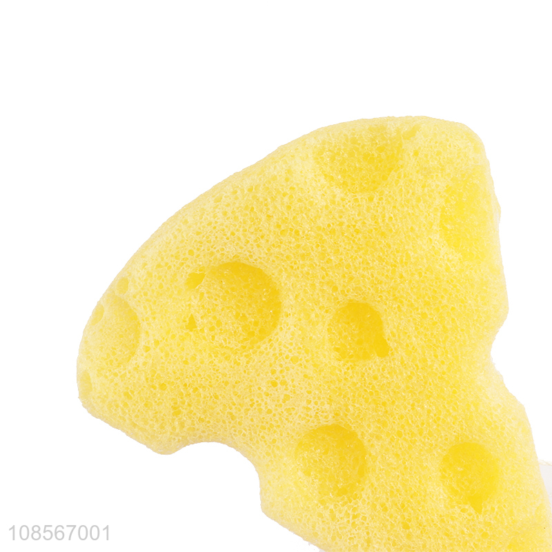 China factory cheese shape konjac cleansing sponge
