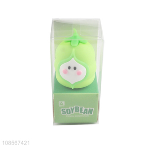 Best quality soybean shape cartoon pencil sharpener for sale