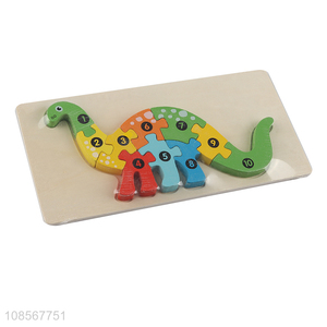 Wholesale animal jigsaw puzzle wooden dinosaur puzzle