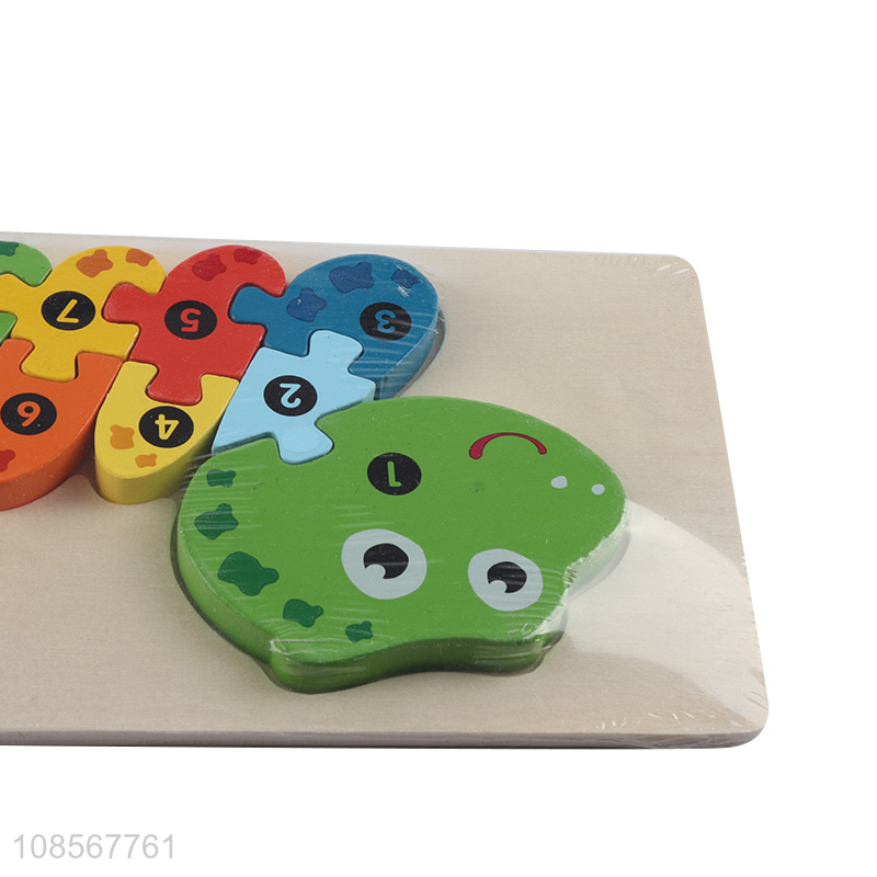 Wholesale educational wooden snake puzzle jigsaw puzzle