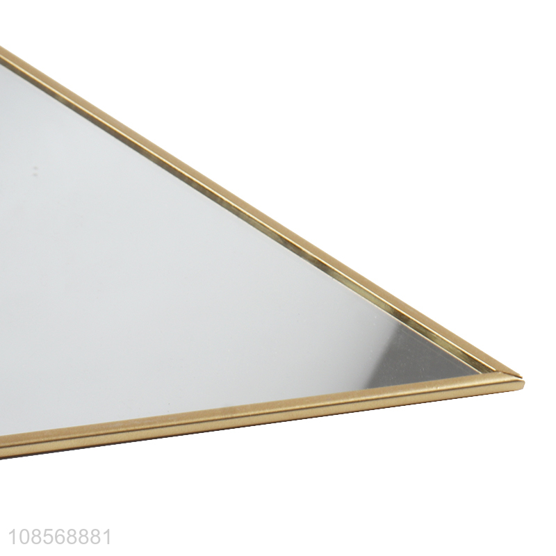 Wholesale creative triangular hanging mirror for bathroom decoration