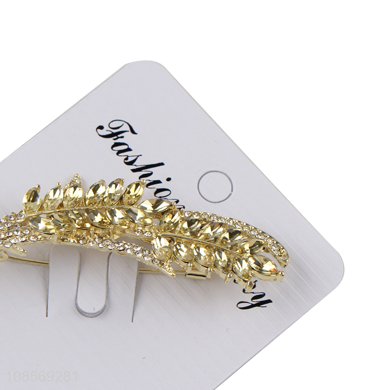 Hot selling exquisite elegant alloy wheat-ear brooch pin