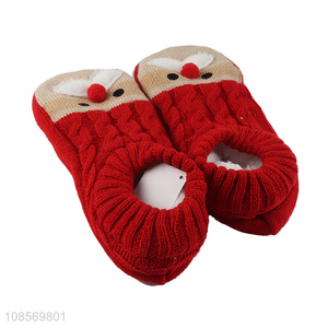 Latest design christmas style indoor home slippers for sale