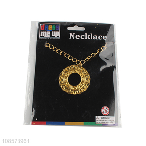 Good quality alloy jewelry disco necklace for decoration