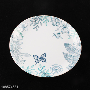 Top products round home restaurant dinnerware melamine plate