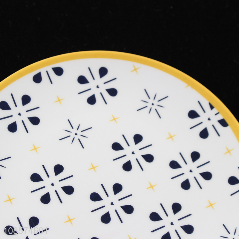 Online wholesale round home restaurant melamine plate dish