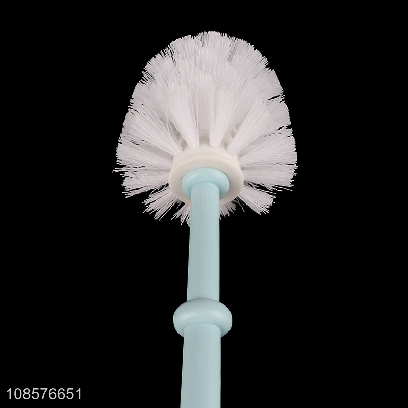 Wholesale durable plastic toilet brush with holder for bathroom