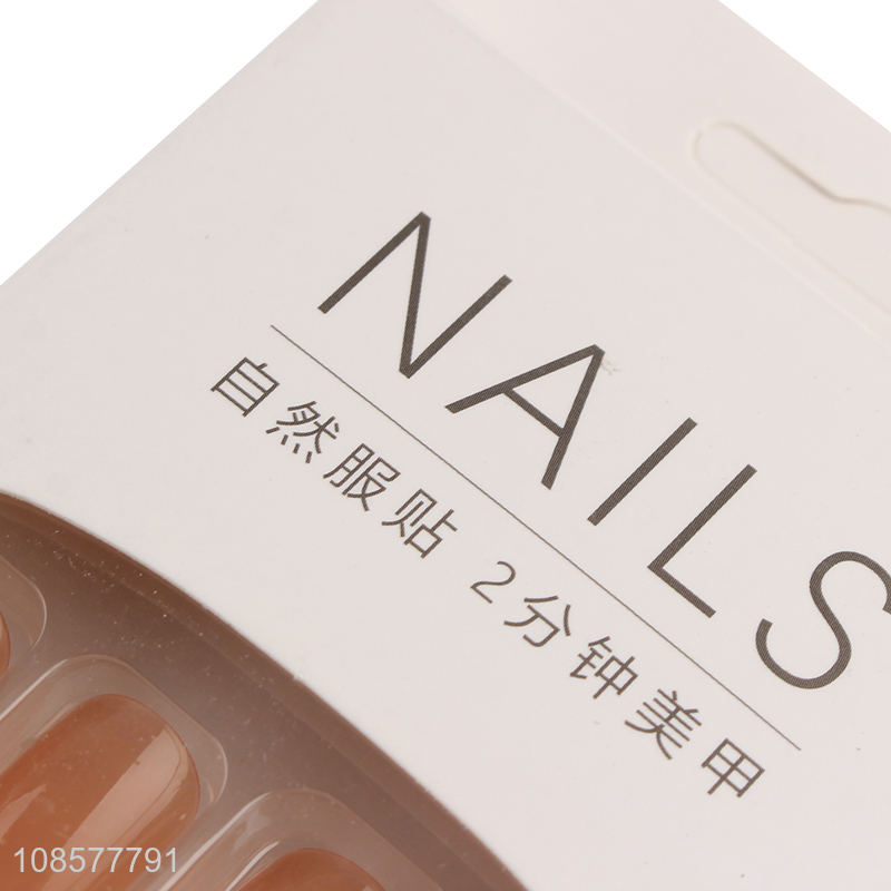 Hot selling decorative natural ladies fake nails wholesale