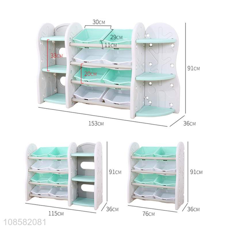 Hot products kindergarten kids toys storage rack bookshelf for sale