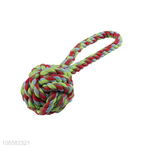 High quality outdoor dog chew toy braided rope pet toy