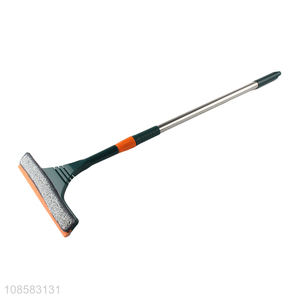 Online wholesale 2-in-1 telescopic window cleaner squeegee