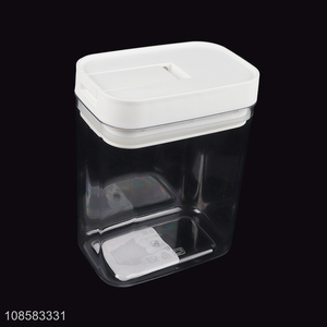 Hot sale transparent BPA free plastic kitchen food storage jar