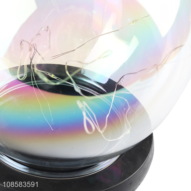 Good quality battery operated led crystal ball lamp for decor