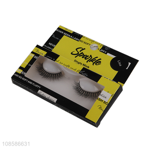 New products 1 pair faux mink false eyelashes for women girls