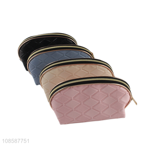 Top selling pu leather fashion women makeup bag cosmetic bag