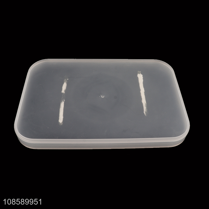 Factory supply desktop organizer plastic storage box with lid