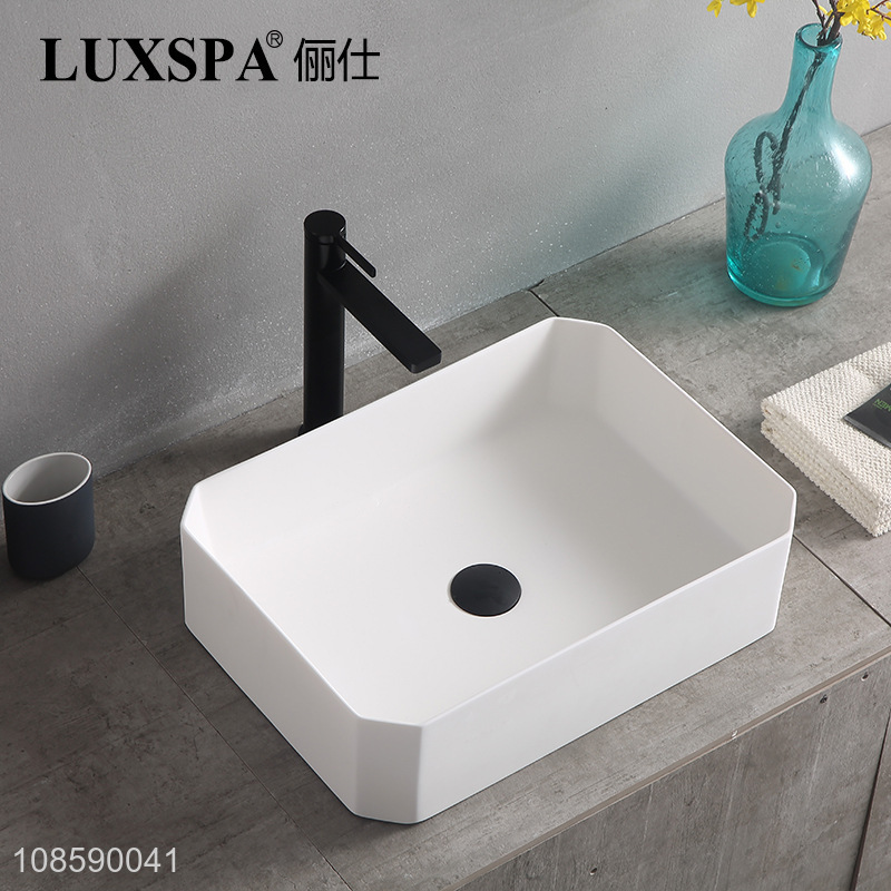 Wholesale bathroom sink artificial stone sink countertop basin