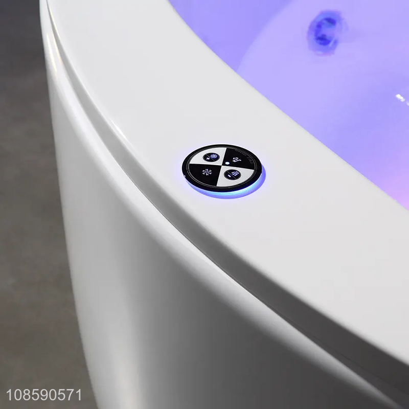 Best quality freestanding acrylic bathtub intelligent massage tub