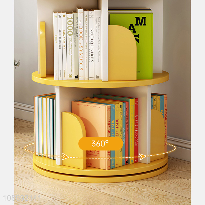 New product 5-tier rotating bookcase storage cabinet for kids