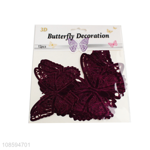 New style <em>wedding</em> <em>decoration</em> hollow 3d butterfly <em>decoration</em>