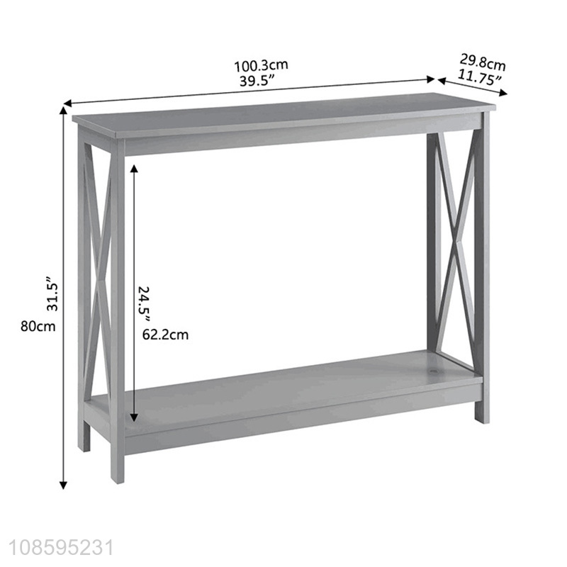 Factory supply wooden narrow small sofa side table for sale