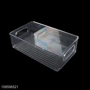 Wholesale plastic refrigerator organizer bin freezer storage box