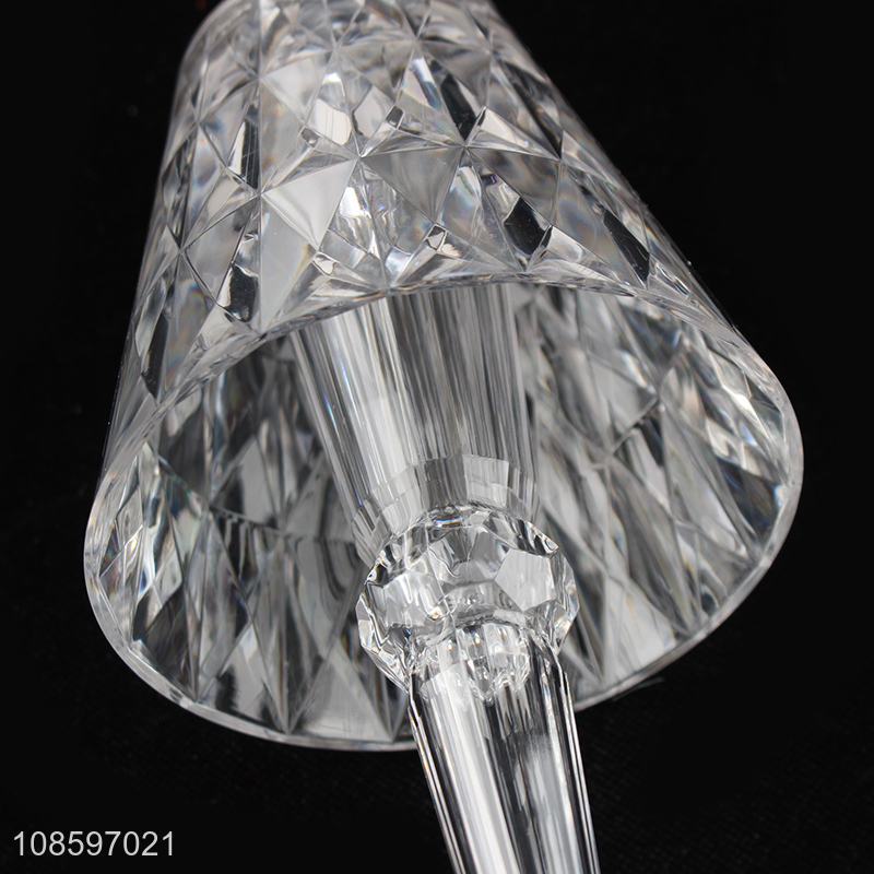 China factory acrylic crystal table lamp usb charging touch lamp