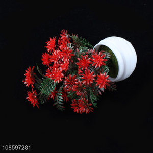 Yiwu factory decorative plastic artificial bonsai fake flower