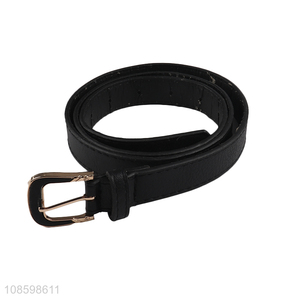 China wholesale black women pu belt adjustable waist belt