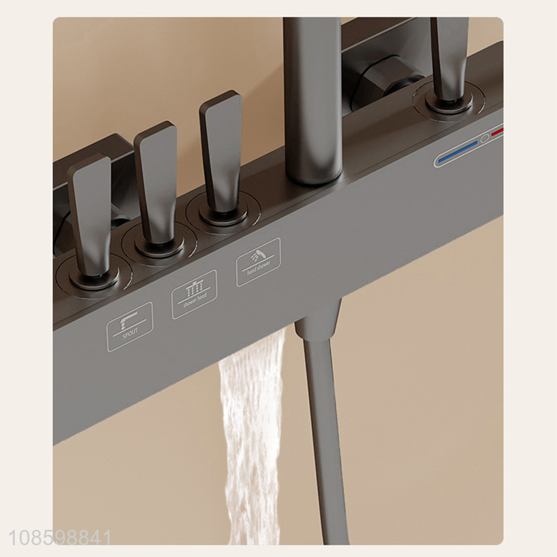 Wholesale thermostatic shower system bathroom rainfall shower mixer