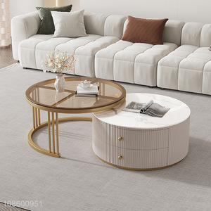 China products round living room coffee table set for sale