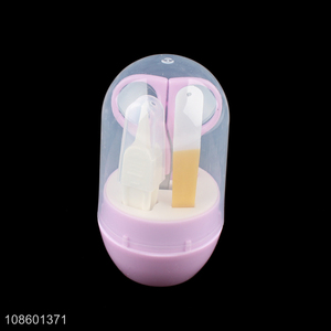 Good quality 4pcs baby nail care <em>set</em> baby <em>manicure</em> pedicure <em>set</em>