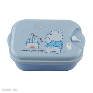 Top selling cartoon plastic students school lunch box wholesale