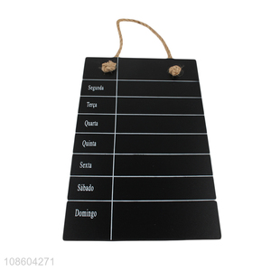 Good selling mdf weekly hanging mini blackboard wholesale