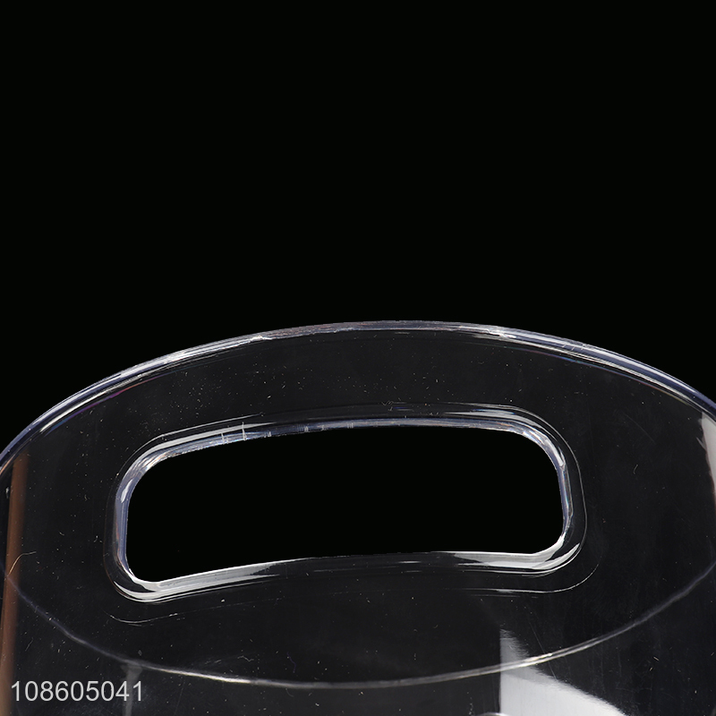 Good quality mini clear plastic waster bin trash can for desktop