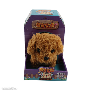 Hot sale custom lovely <em>dog</em> animated electronic plush <em>toys</em>