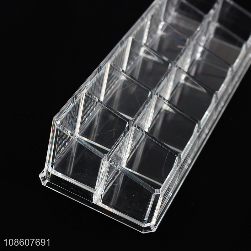 High quality transparent acrylic makeup organizer storage display case