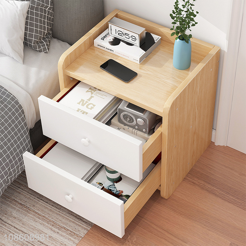 Factory direct sale bedroom furniture bedside table nightstand wholesale