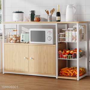 Factory wholesale multi-layer kitchen storage cabinets storage shelf