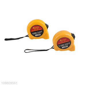 High quality portable retractable tape measure with ABS plastic shell