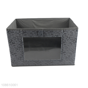 Recent design visible folding non-woven storage box for underwear