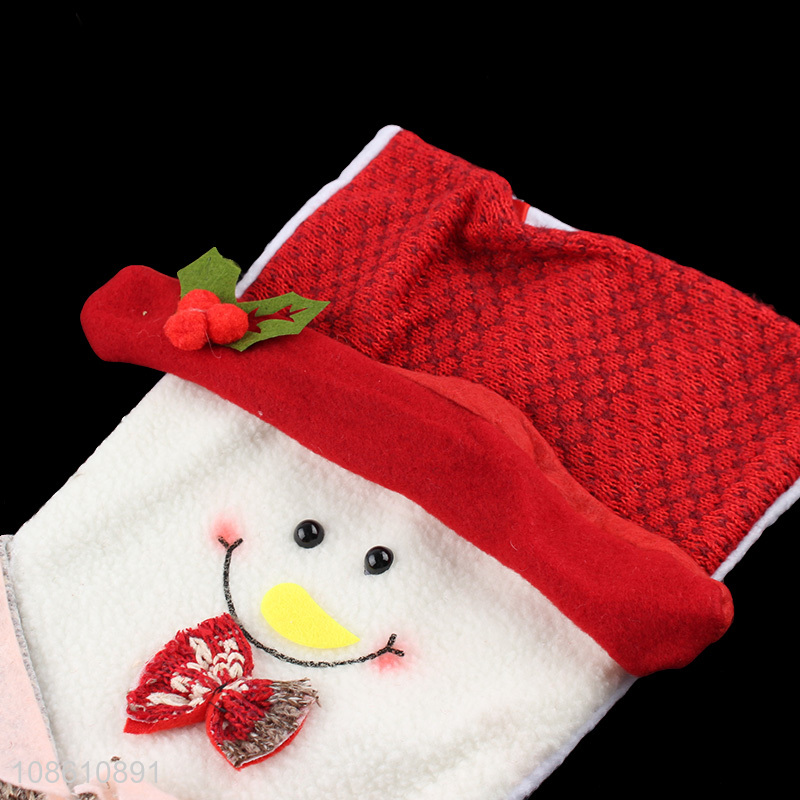 Top selling snowman cute christmas socks gifts bag wholesale