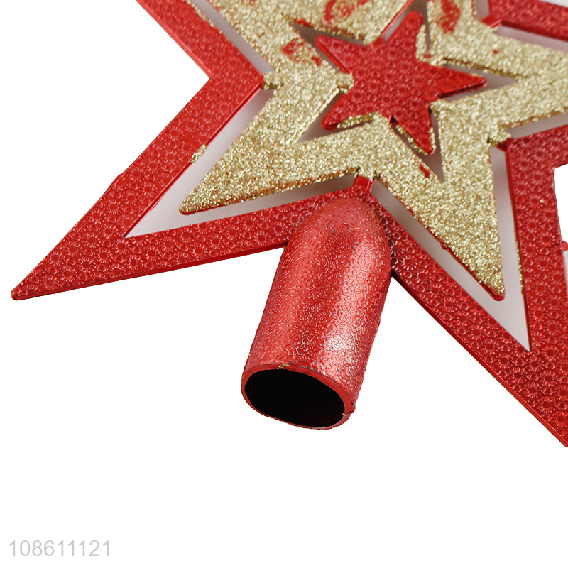 Latest design christmas decoration xmas tree topper star for sale