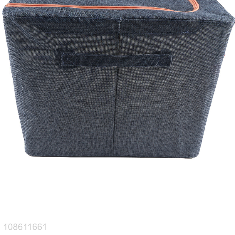 Factory price large capacity folding storage box for clothes and bedding