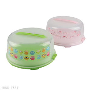 Good quality reusable food grade plastic cake carrier cake stand